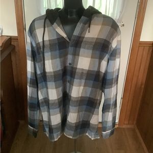 Aeropostale Plaid Hoodie